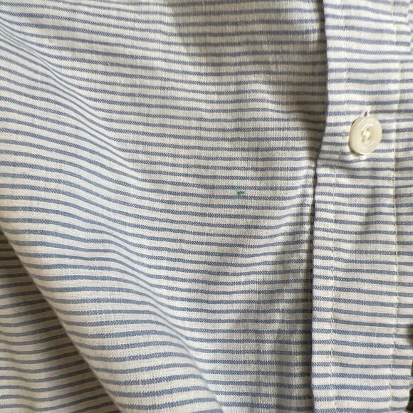 Patagonia Striped Button-Down Shirt Men's L Organic Cotton - Picture 4 of 7